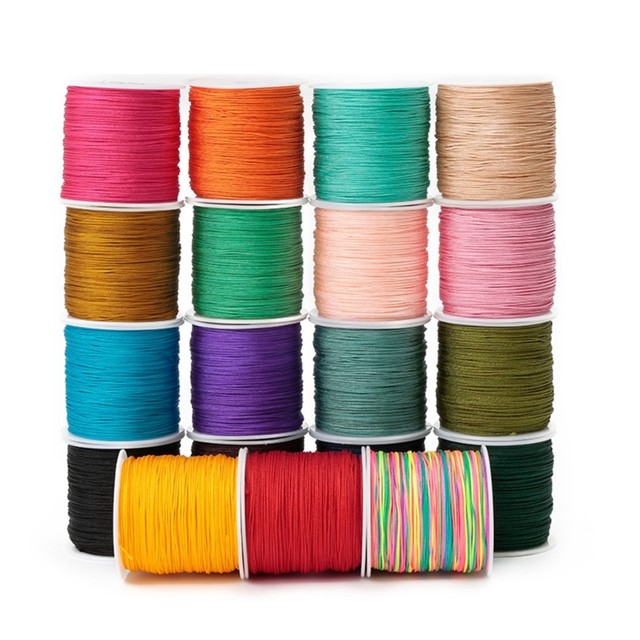 1 Roll Nylon String for Bracelet Making 0.8mm 49 Yards Knotting Cord  Beading Bead Thread Colored Craft String Wire Rope - AliExpress